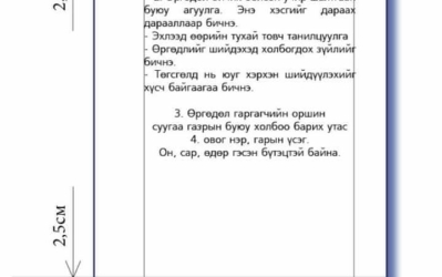 Өргөдөл загвар